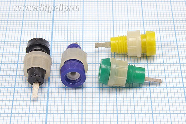 Клемма приборная 1,6, разъём, зеленая, 8,5x18,5, пластик, ГИ-1,6; №56 G клемма приб 1,6\разъём\зел\ 8,5x18,5\пл\\ГИ-1,6