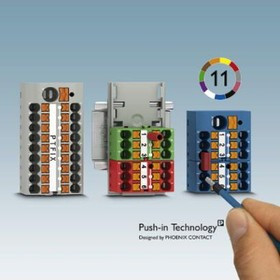 3273334, Distribution Block, 7 Way, 0.14 2.5 (Flexible) mm², 0.14 4 (Solid) mm², 57A, 450 V