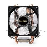 Кулер ExeGate Wizard EXX200-PWM.BLUE (Al+Cu, 2 тепл.трубки, LGA775/1150/1151/1155/ 1156/1200/AM2/AM2