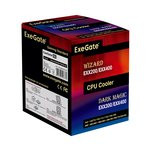 Кулер ExeGate Wizard EXX200-PWM.BLUE (Al+Cu, 2 тепл.трубки, LGA775/1150/1151/1155/ 1156/1200/AM2/AM2
