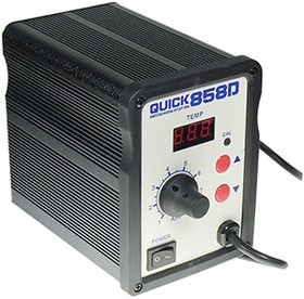 QUICK858D, станция термовоздушная (фен паяльный), с доп. насадками