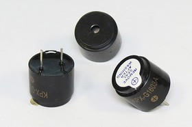 Зуммер магнитоэлектрический с генератором, размер 16x14, напряжение 3В, частота 2.3кГц, контакты 2P7