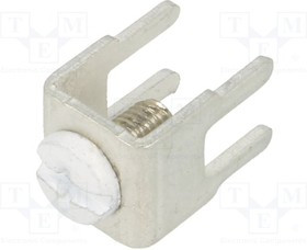 KEYS7772-4, Наконечник: зажим под винт, THT,зажим под винт, белый, 7,5x5мм