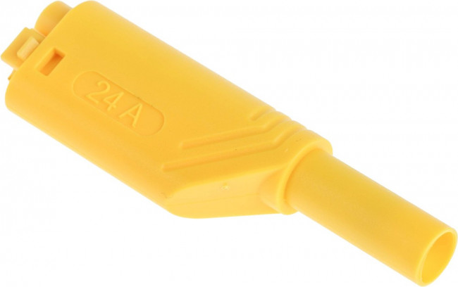 934099103, Yellow Male Banana Plug, 4 mm Connector, Screw Termination, Nickel Plating 934099103, Yellow Male Banana Plug, 4 mm Connector, Screw Termination, Nickel Plating