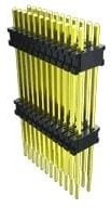 DWM-08-57-G-S-450, Board to Board &amp; Mezzanine Connectors .050" x .100" Flex Stack, Flexible Micro Board Stacker