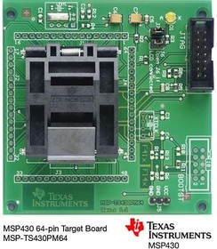 MSP-TS430PM64, Sockets & Adapters 64Pin Socket Target Brd MSP-TS430PM64, Sockets & Adapters 64Pin Socket Target Brd