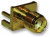 132255, Гнездо; SMA; "мама"; краевой; 50Ом; SMT; на PCB; тефлон; позолота