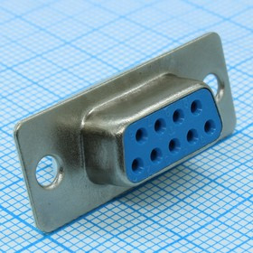 DS1034-09FUNSISS, D-Sub, розетка на плату 9 контактов DS1034-09FUNSISS, D-Sub, розетка на плату 9 контактов
