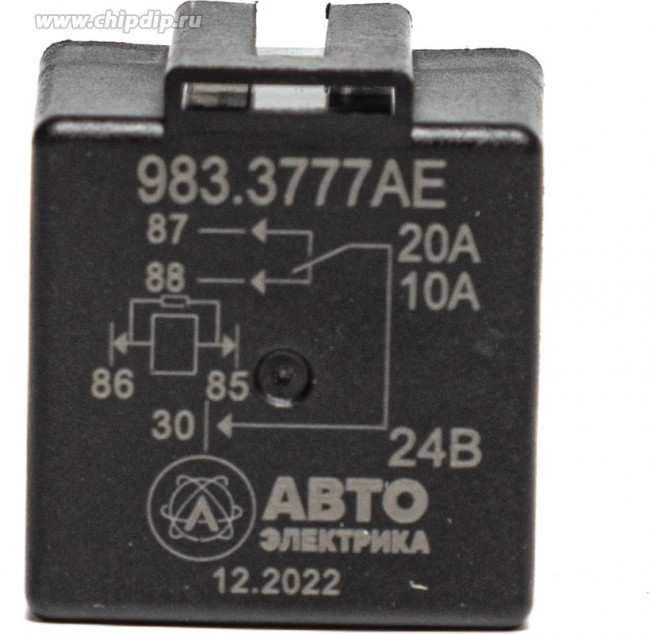 Реле 5-конт. с кронш.и помехопод.резис. 24В 20/10А AVTOELECTRICA 983.3777