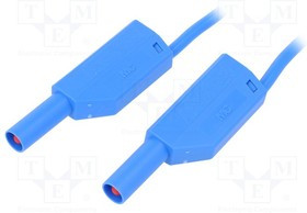 SLK425-E/N-10023, Измерительный провод, 32А, с осевым гнездом 4мм, Дл: 1м, синий SLK425-E/N-10023, Измерительный провод, 32А, с осевым гнездом 4мм, Дл: 1м, синий