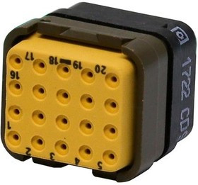 DMC-M 20-22 PN, Rectangular MIL Spec Connectors DMC 20C 20#22 PIN M O