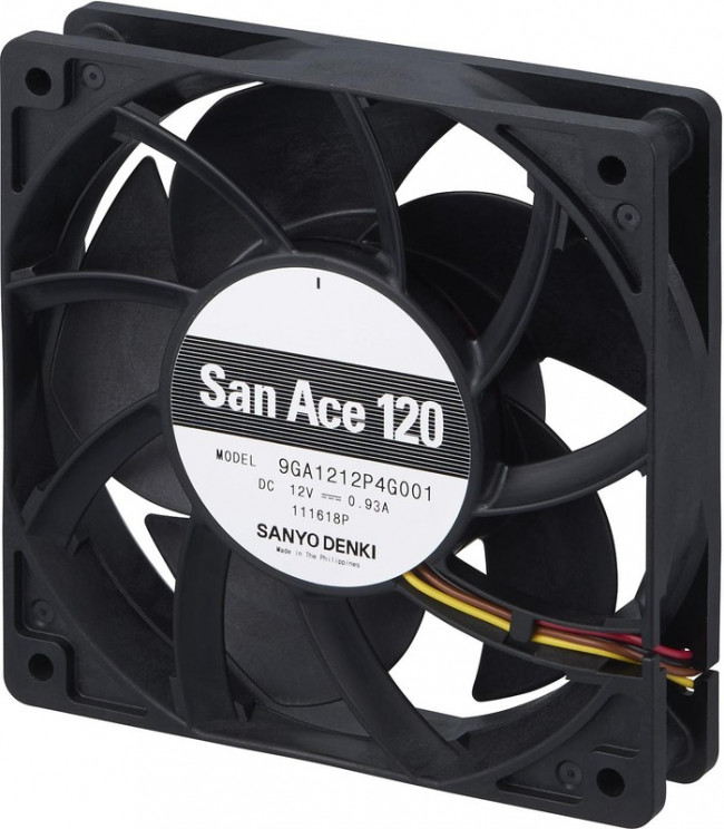 9GA1224P4G001, 9GA Series Axial Fan, 24 V dc, DC Operation, 11.28W, 470mA Max, 120 x 120 x 25mm