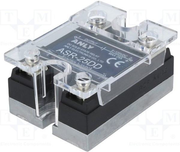 ASR-25DD, Реле: полупроводниковое, Uупр: 3-32ВDC, 25А, 5-120ВDC, Серия: ASR ASR-25DD, Реле: полупроводниковое, Uупр: 3-32ВDC, 25А, 5-120ВDC, Серия: ASR