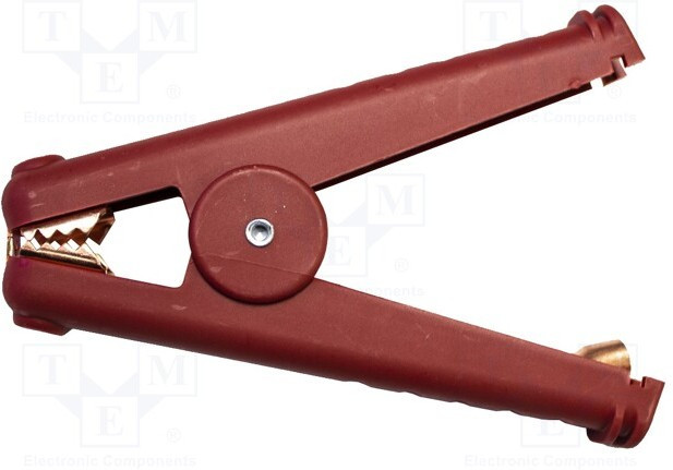 BU-102BK-2, Зажим "крокодил" Кельвина, 300А, Диап.захвата макс.41мм