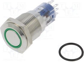 MP0045/1D2GN220S, Переключатель: антивандальный, DPDT, 3A/250ВAC, IP67, ON-(ON)