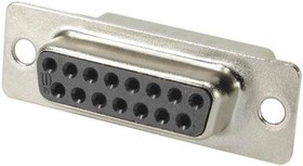 09670154701, D-Sub Standard Connectors 15P FEMALE CRIMP NO CONTACTS