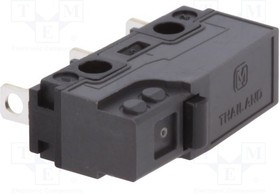 AVL32053AT, Микропереключатель SNAP ACTION, без рычага, SPDT, 5A/250ВAC