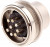 T 3506 000, Circular DIN Connectors 8P DIN PANEL MALE