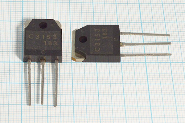 Транзистор 2SC3153, тип NPN, 100 Вт, корпус TO-3PB ,SAN