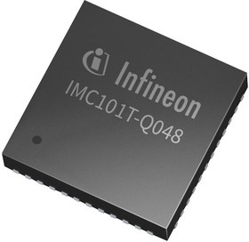 IMC101TQ048XUMA1, Драйвер/контроллер двигателя, PMSM, 3В или 5.5В, один двигатель, QFN-48