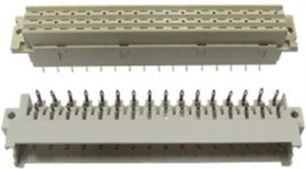 51590291519620LF, DIN 41612 15 Way 5.08mm Pitch, Type H, Vertical DIN 41612 Connector, Socket