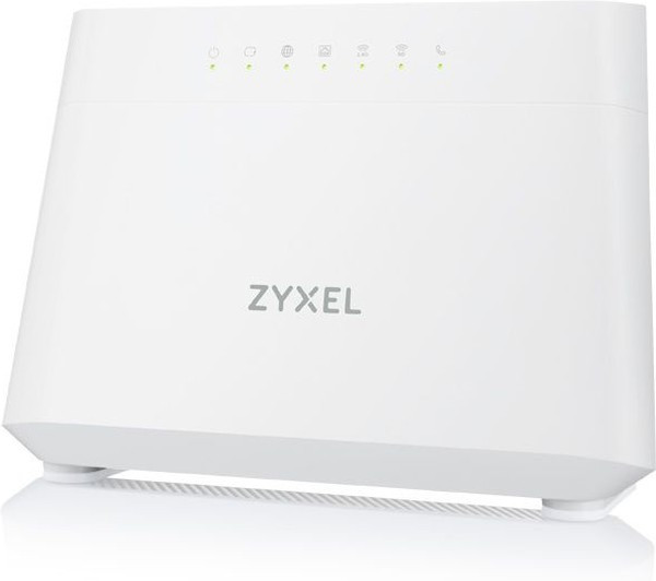Wi-Fi роутер ZYXEL DX3301-T0, AX1800, VDSL2/ADSL2+, белый [dx3301-t0-eu01v1f]