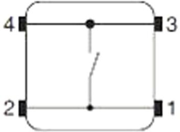 B3F-1025, Микропереключатель TACT, SPST-NO, Пол: 2, 0,05A/24ВDC, THT, нет