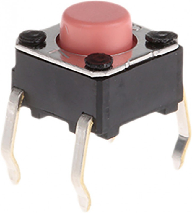 B3F-1025, Микропереключатель TACT, SPST-NO, Пол: 2, 0,05A/24ВDC, THT, нет