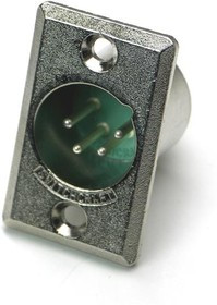 D4M, XLR Connectors 4 PIN MALE RECEPT