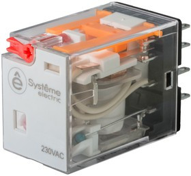 Реле 12А 2CO 230В AC тест кнопка LED SE SXM2AB2P7