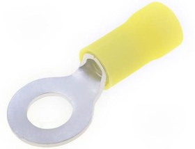 165035, Кольцевой, M6, d: 6,35мм, 3-6мм2, обжим, на провод, изолированный