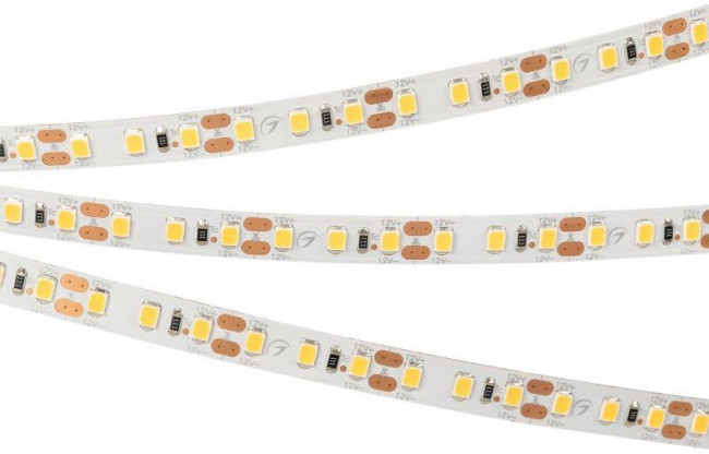 Лента светодиодная RT-A120-8mm 12V Day 4000К 9.6Вт/м IP20 2835 открыт. (уп.5м) Arlight 012341(2)
