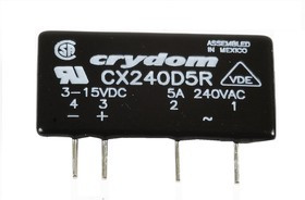 CX240D5R, Реле 3-15VDC, 5A/240VAC (OBSOLETE)