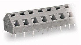 PCB terminal, 3 pole, pitch 7.5 mm, AWG 28-12, 24 A, cage clamp, gray, 236-503 PCB terminal, 3 pole, pitch 7.5 mm, AWG 28-12, 24 A, cage clamp, gray, 236-503
