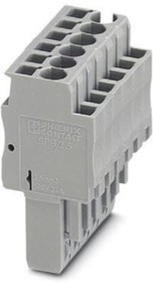 Plug, spring balancer connection, 0.08-4.0 mm², 15 pole, 24 A, 6 kV, gray, 3040245 Plug, spring balancer connection, 0.08-4.0 mm², 15 pole, 24 A, 6 kV, gray, 3040245