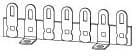 826, Terminals TERMINAL STRIP 7 LUG