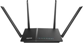 Wi-Fi роутер D-Link DIR-825/RU/R, AC1200, черный