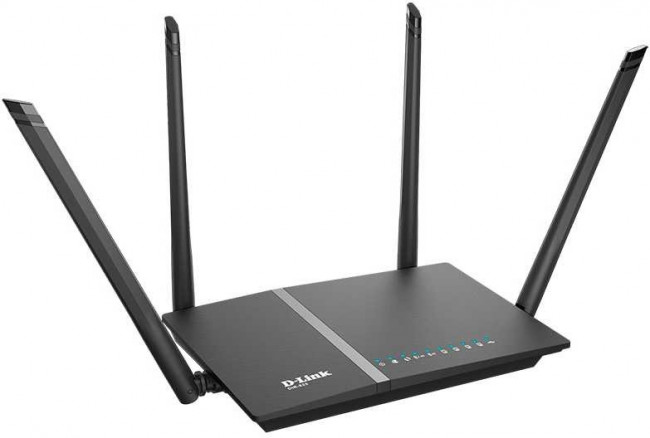 Wi-Fi роутер D-Link DIR-825/RU/R, AC1200, черный