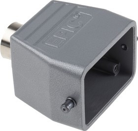 19011000+71201200, H-BE Heavy Duty Power Connector Hood, 6 Contacts, M20 Thread