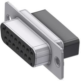 DTS15SX, D-Sub crimp-socket, Socket, DA-15, Crimp Terminal