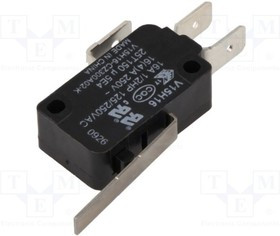 V15H16-CZ300A02-K, Микропереключатель SNAP ACTION; с рычагом; SPDT; 16A/250ВAC