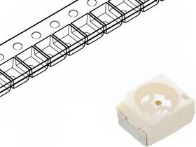 LRT67F-U1AA-1, LED; SMD; 3030,PLCC2; красный; 450?1400мкд; 3x3x2,1мм; 120°; 20мА