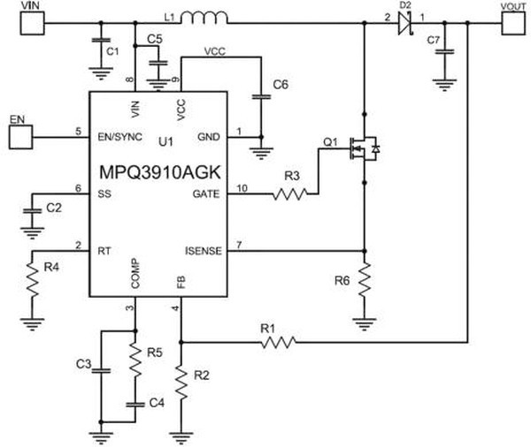 MPQ3910AGK-AEC1-P, PWM CONTROLLER, 400KHZ, -40 TO 125DEG C