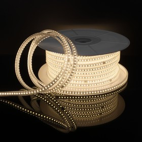 LS014 220V/ Лента светодиодная 220V 8W 60Led 2835 IP65 4200 дневной белый, 50 м