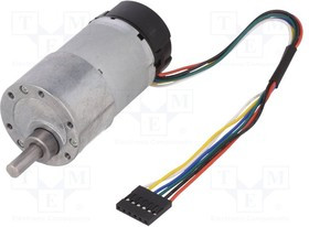 DF-FIT0403, Двигатель DC, с энкодером,с редуктором, 1-12ВDC, 90 1, 7А, 350мА