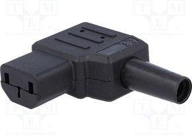 PC-114, Разъем: питания AC, вилка, "мама", 10А, 250ВAC, IEC 60320, C13 (F)