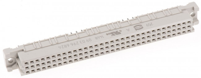 09032966824, DIN 41612 Connectors 96P TYPE C FEMALE STD NO FIXING 09032966824, DIN 41612 Connectors 96P TYPE C FEMALE STD NO FIXING