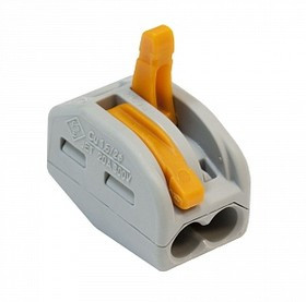 Wago клеммы для всех типов проводников; макс. 4 мм²; 2-проводн.; с рычагами; серый корпус, упаковка 50 шт Wago клеммы для всех типов проводников; макс. 4 мм²; 2-проводн.; с рычагами; серый корпус, упаковка 50 шт