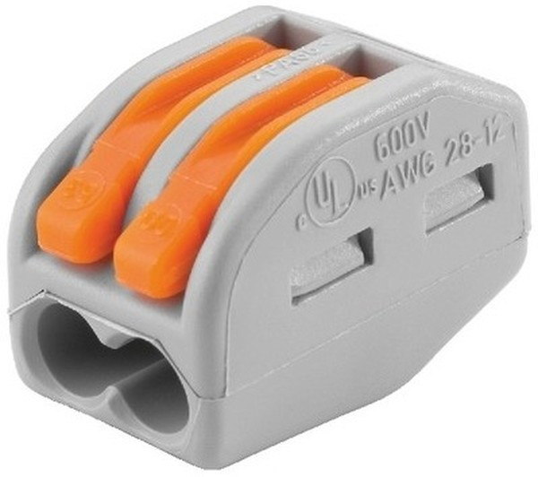 Wago клеммы для всех типов проводников; макс. 4 мм²; 2-проводн.; с рычагами; серый корпус, упаковка 50 шт Wago клеммы для всех типов проводников; макс. 4 мм²; 2-проводн.; с рычагами; серый корпус, упаковка 50 шт