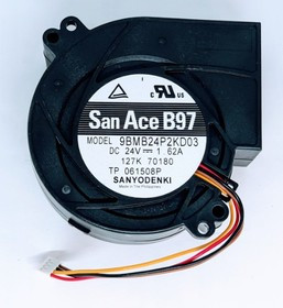 Вентилятор San Ace B97 9BMB24P2KD03 DC 24v 1.62A 3pin улитка 127K71390 / 127K70180